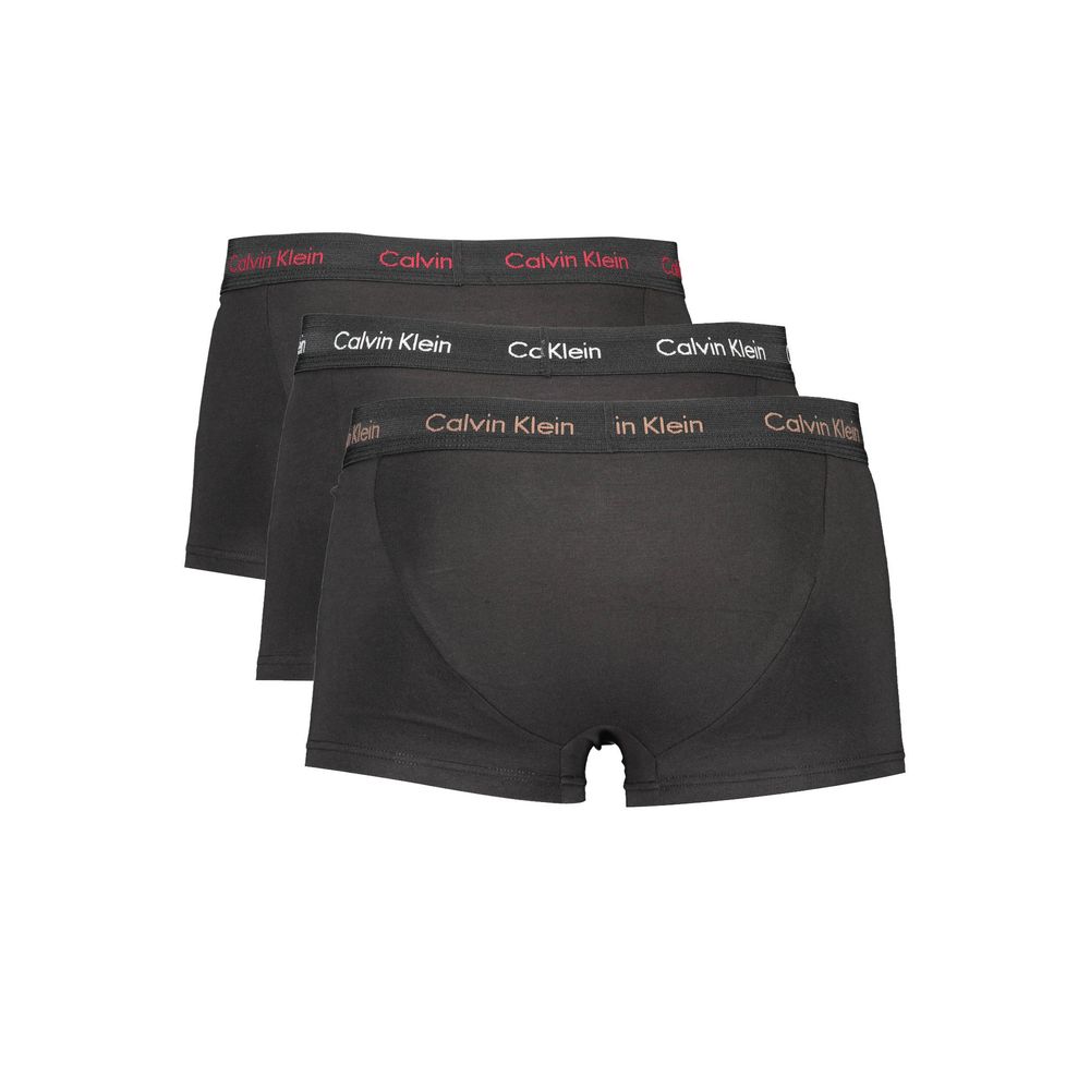 Calvin Klein Black Cotton Men Underwear Trunk Pack