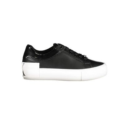 Calvin Klein Black Leather Women Sneaker