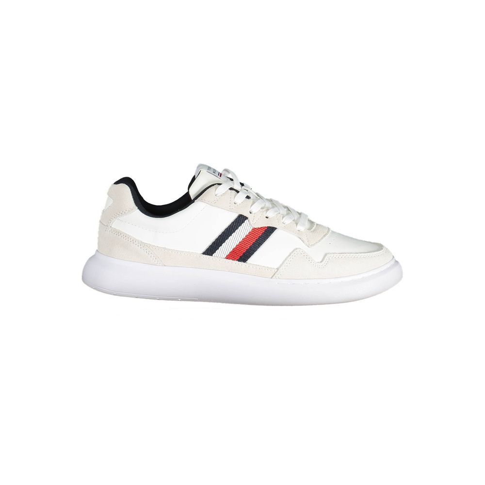 Tommy Hilfiger White Leather Men Sneaker - EU42/US9