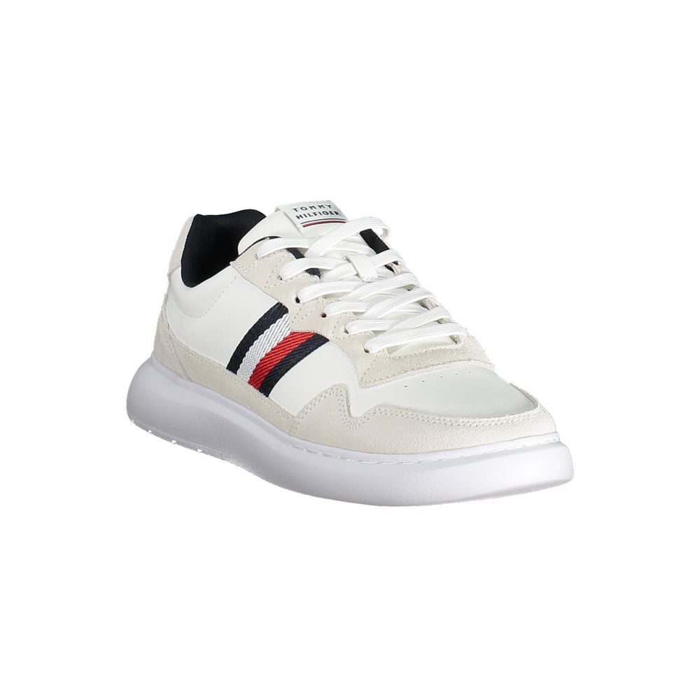 Tommy Hilfiger White Leather Men Sneaker - EU42/US9