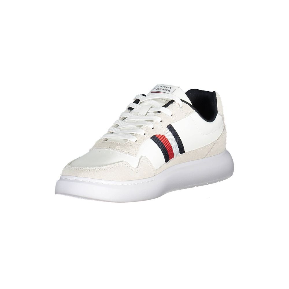 Tommy Hilfiger White Leather Men Sneaker - EU42/US9