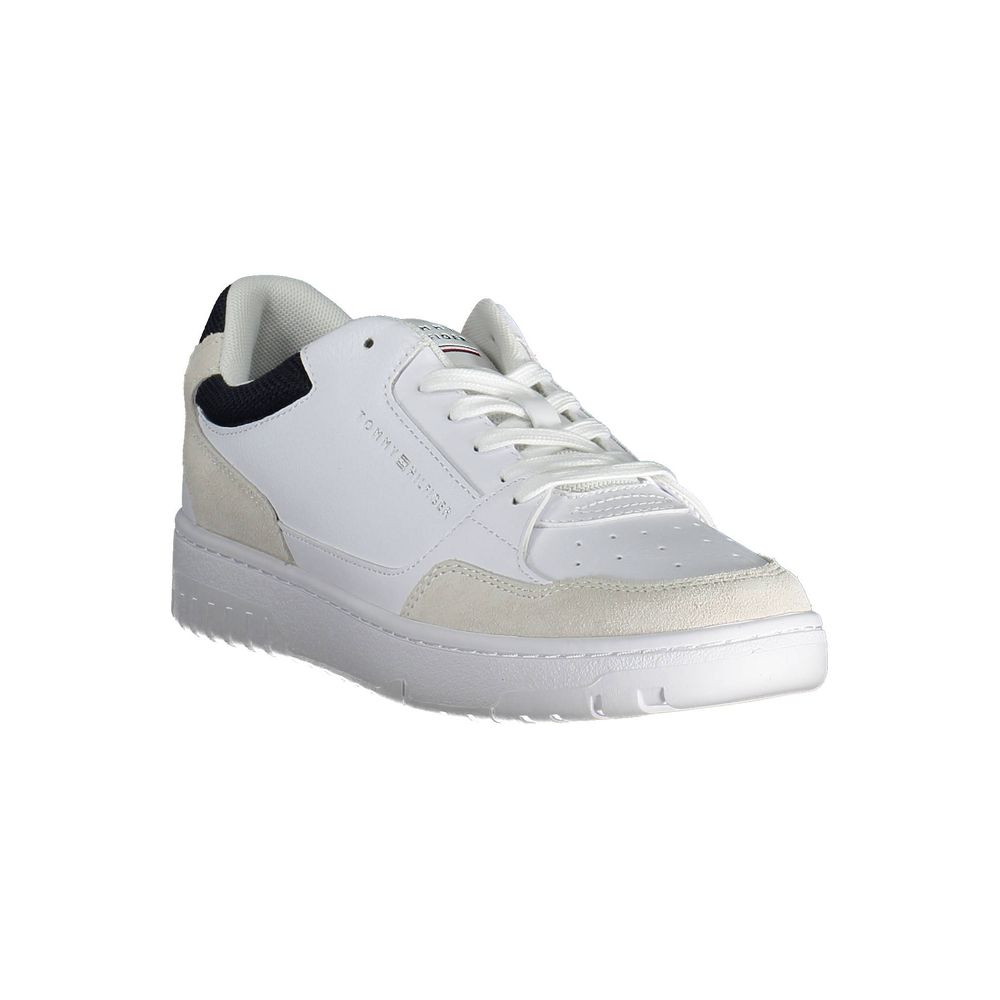 Tommy Hilfiger White Leather Men Sneaker - EU44/US11