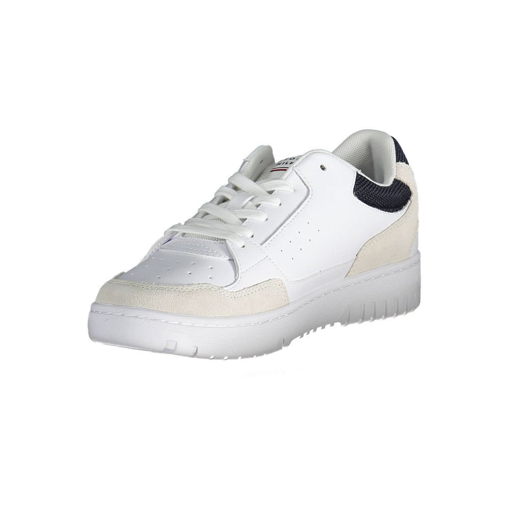 Tommy Hilfiger White Leather Men Sneaker - EU44/US11