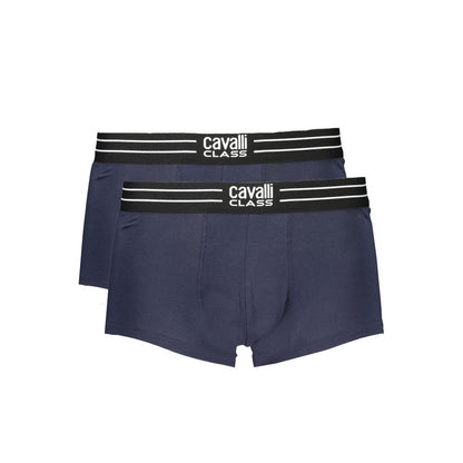 Cavalli Class Blue Cotton Men Boxer - S