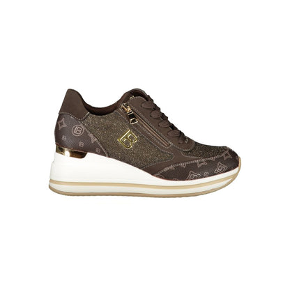 Laura Biagiotti Brown Polyester Women Sneaker - EU37/US7