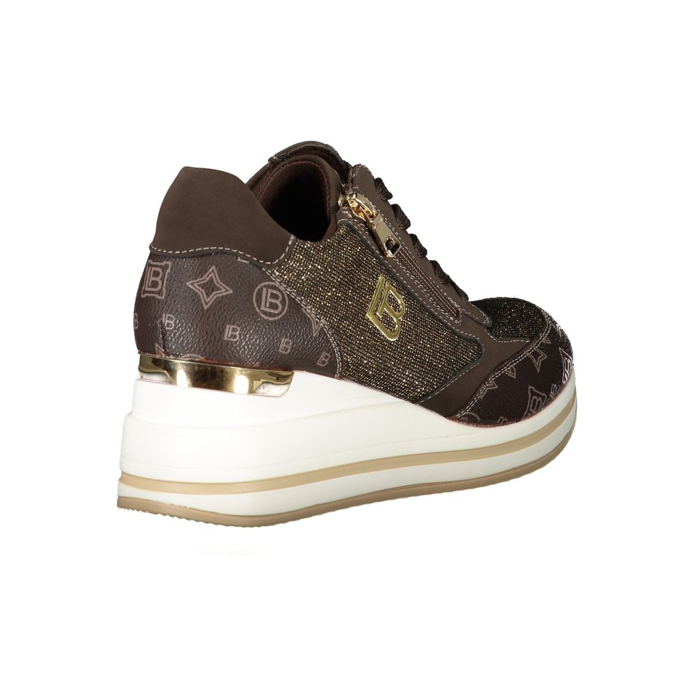 Laura Biagiotti Brown Polyester Women Sneaker - EU37/US7