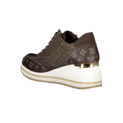 Laura Biagiotti Brown Polyester Women Sneaker - EU37/US7