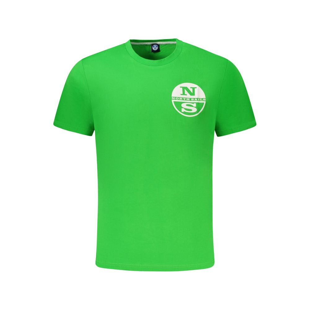 North Sails Green Cotton Men T-Shirt