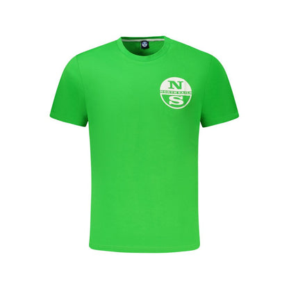 North Sails Green Cotton Men T-Shirt