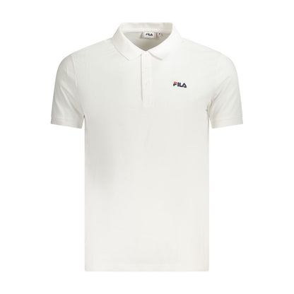 Fila White Cotton Men Polo Shirt