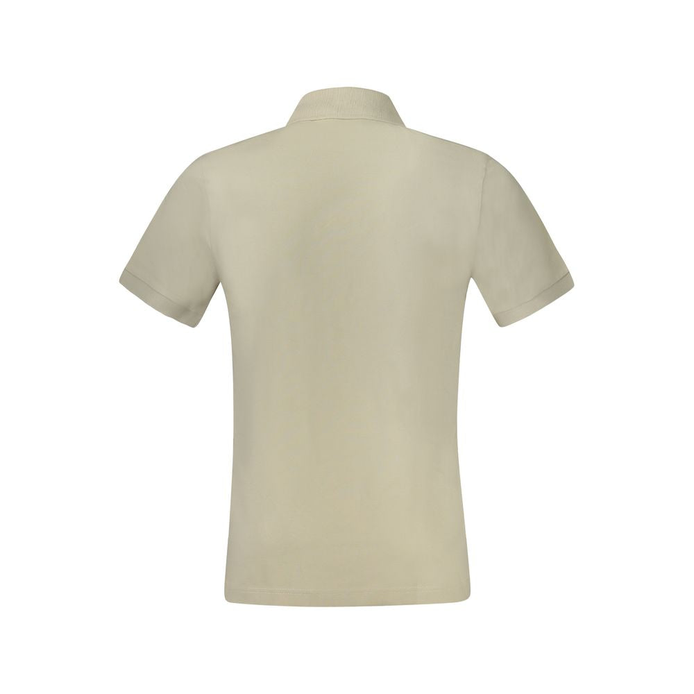 Hugo Boss Beige Cotton Men Polo Shirt