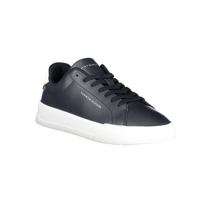 Tommy Hilfiger Blue Leather Men Sneaker