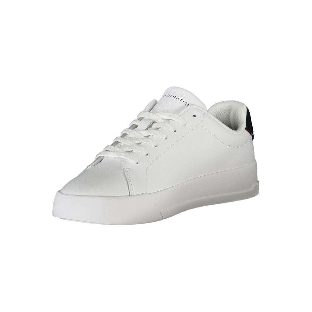 Tommy Hilfiger White Polyethylene Men Sneaker