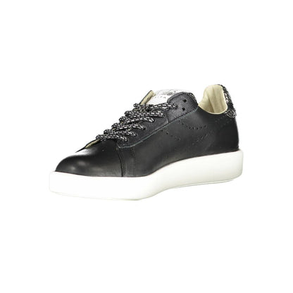 Diadora Black Leather Women Sneaker