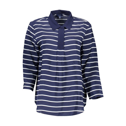 Gant Blue Viscose Women Polo Shirt