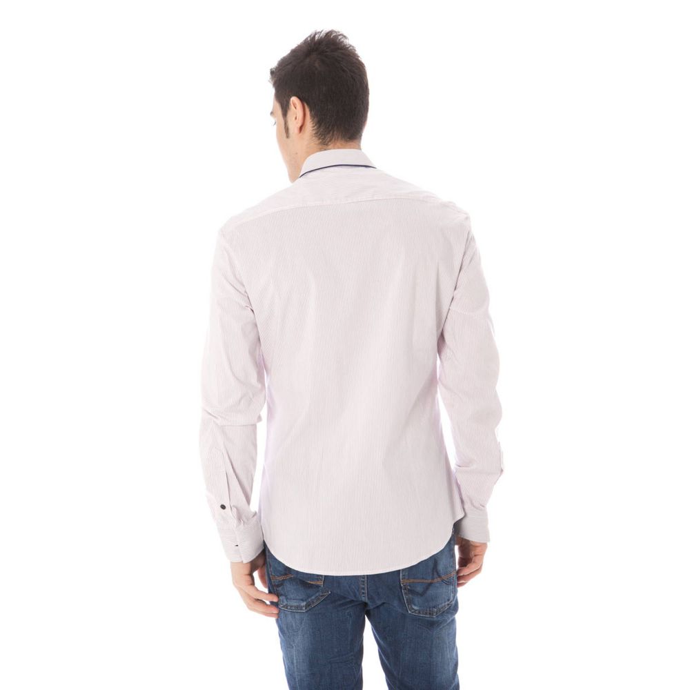 Costume National Pink Cotton Men Shirt