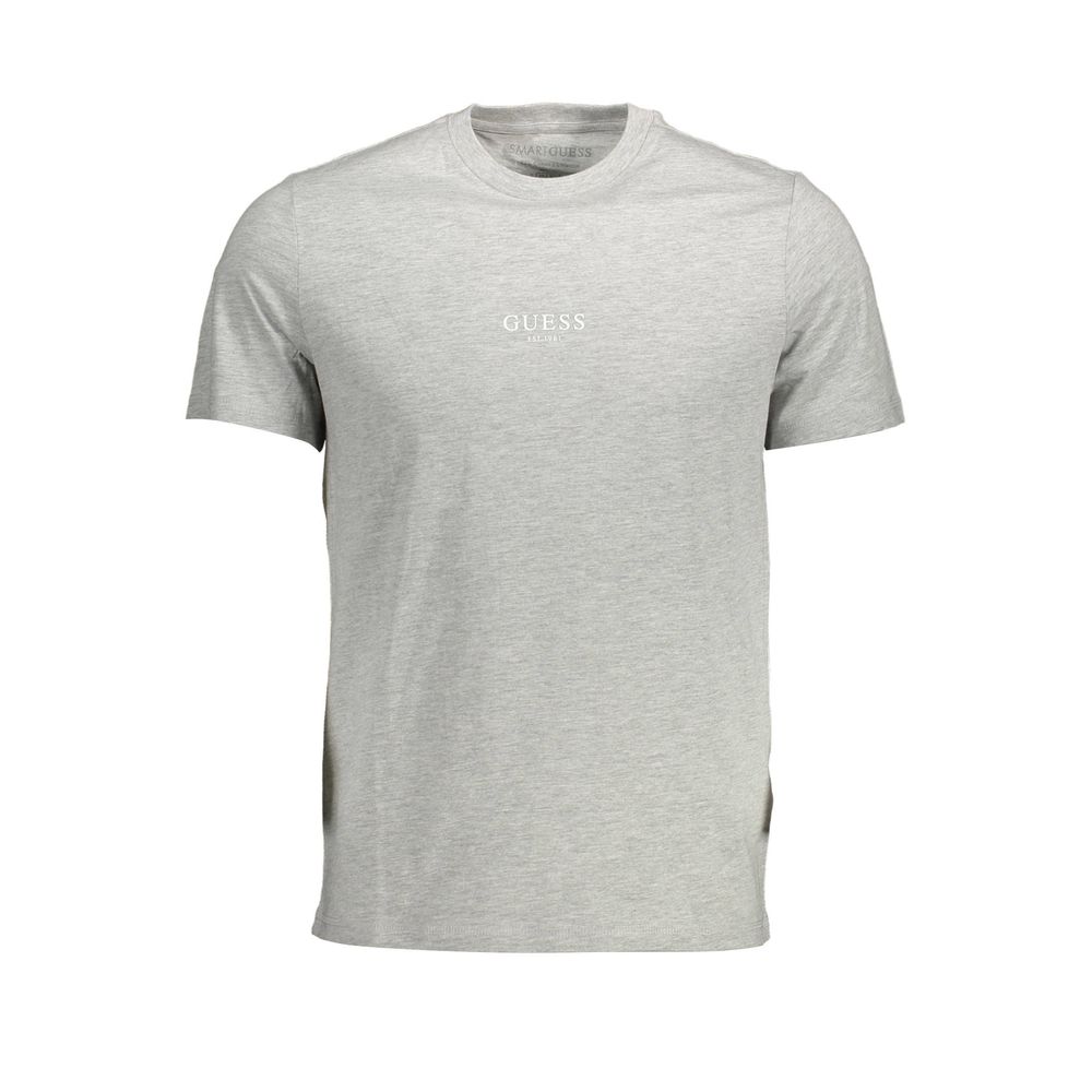 Guess Jeans Gray Cotton Men T-Shirt