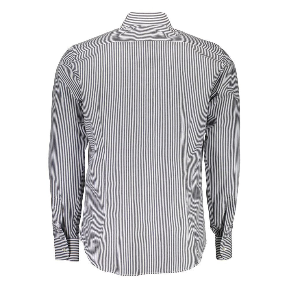 La Martina Blue Cotton Men Shirt