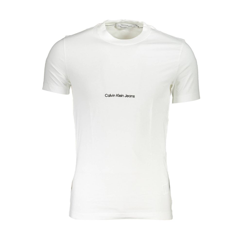 Calvin Klein White Cotton Men T-Shirt