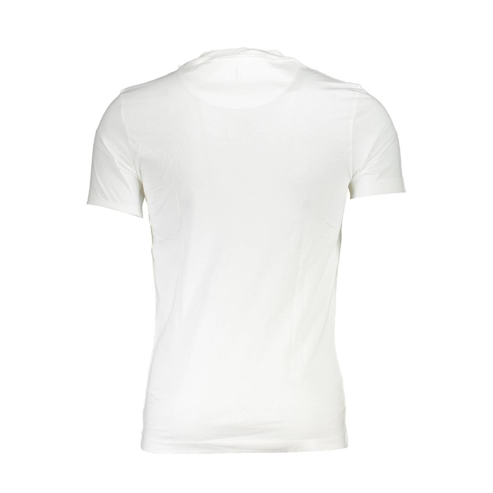 Calvin Klein White Cotton Men T-Shirt