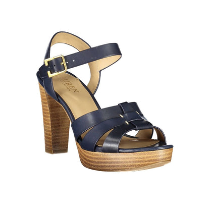 Ralph Lauren Blue Leather Sandal - EU37/US7