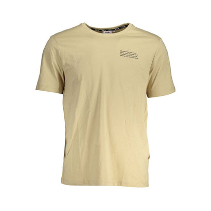 Fila Beige Cotton Men T-Shirt