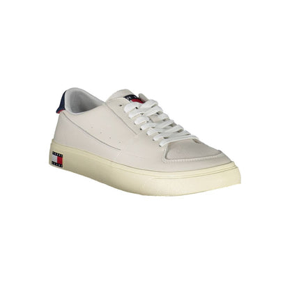 Tommy Hilfiger White Leather Men Sneaker