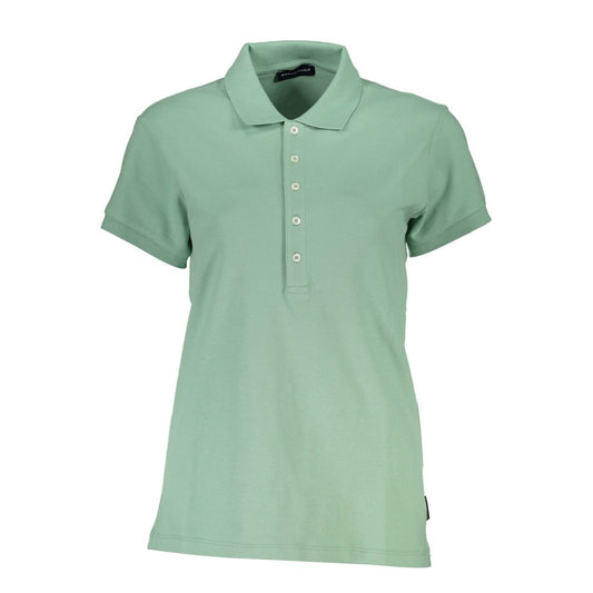 North Sails Green Cotton Women Polo Shirt