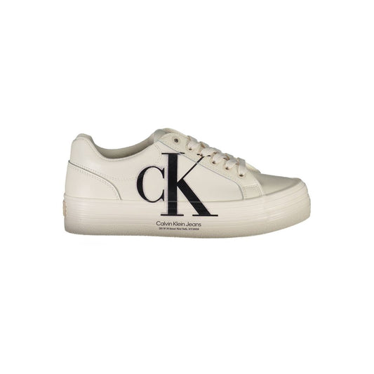 Calvin Klein White Leather Women Sneaker