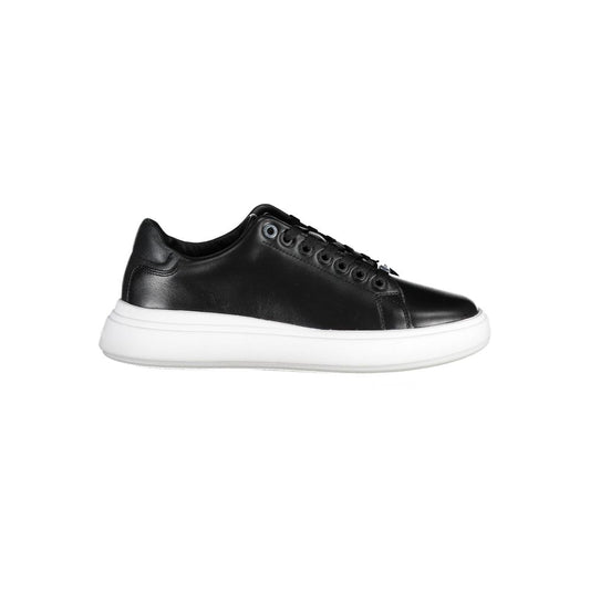 Calvin Klein Black Leather Women Sneaker