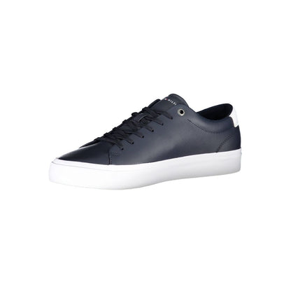 Tommy Hilfiger Blue Leather Men Sneaker