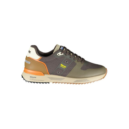 Blauer Sleek Contrast Lace-Up Sneakers