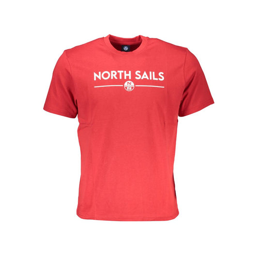 North Sails Red Cotton T-Shirt - S