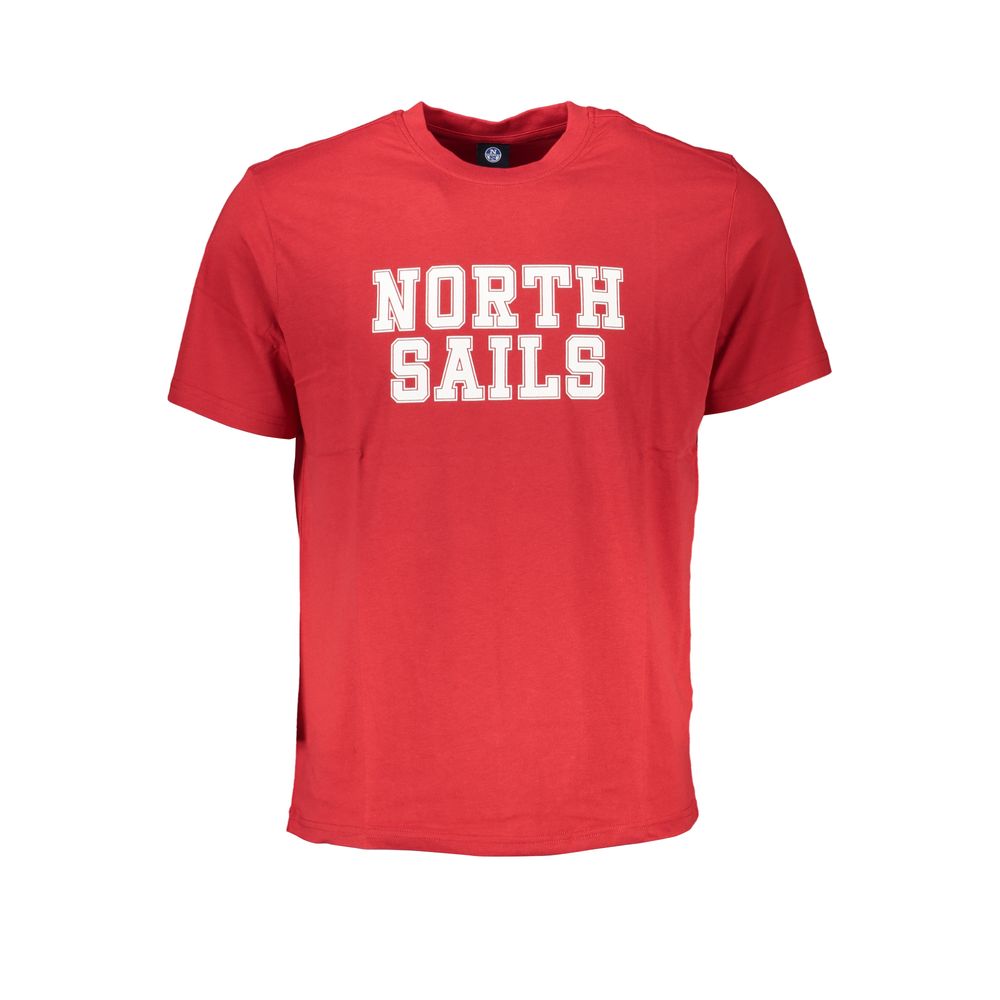 North Sails Red Cotton T-Shirt - S