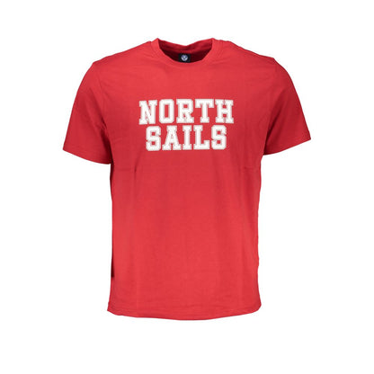 North Sails Red Cotton T-Shirt - S