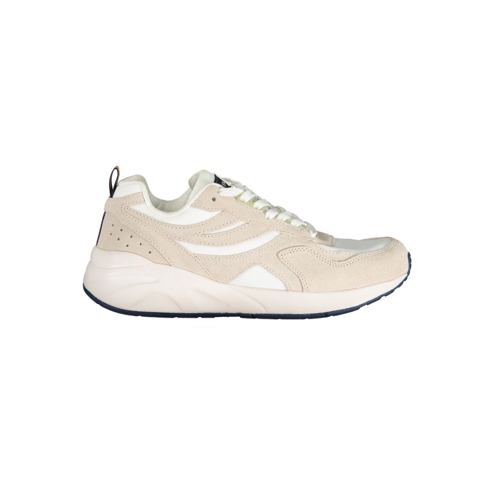 K-WAY Beige Lace-Up Sneakers with Contrast Details - EU40/US7