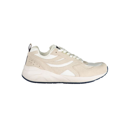 K-WAY Beige Lace-Up Sneakers with Contrast Details - EU40/US7