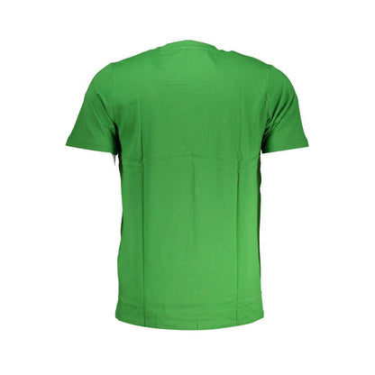 Cavalli Class Green Cotton T-Shirt - M