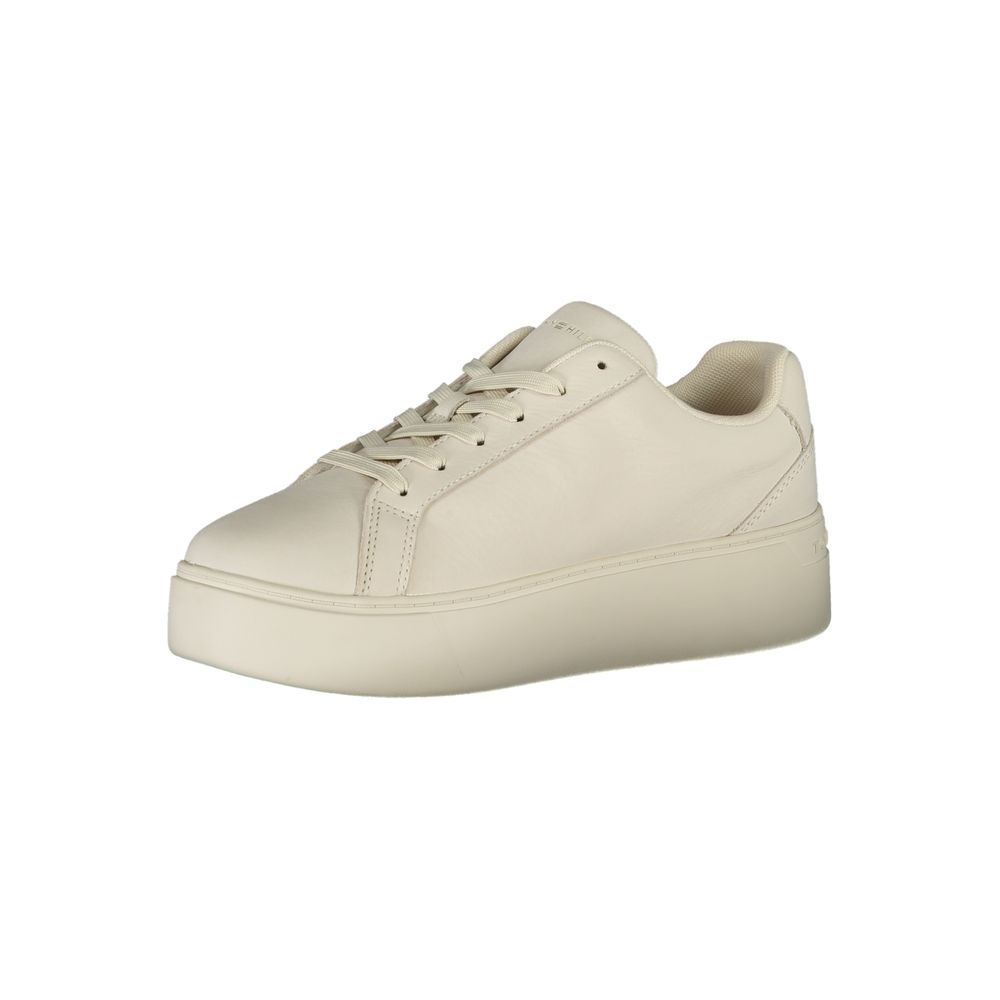 Tommy Hilfiger White Polyester Sneaker - EU40/US10