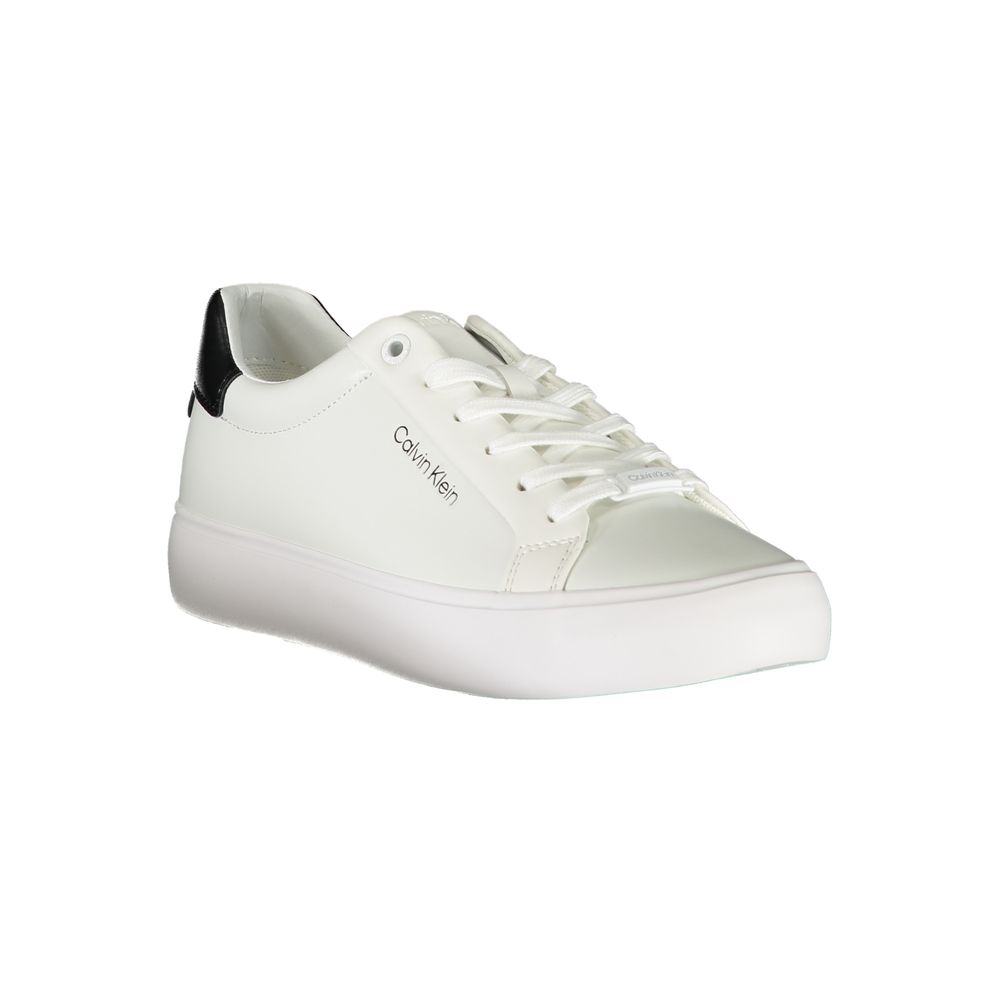 Calvin Klein White Polyester Sneaker - EU39/US9