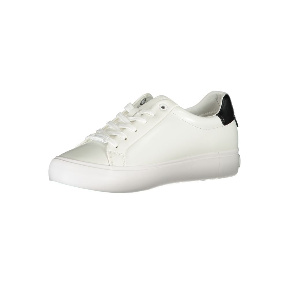 Calvin Klein White Polyester Sneaker - EU39/US9