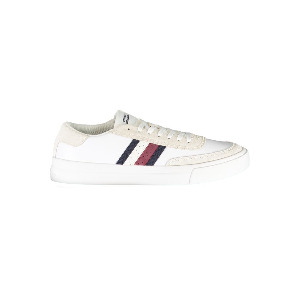 Tommy Hilfiger White Polyester Sneaker - EU40/US7