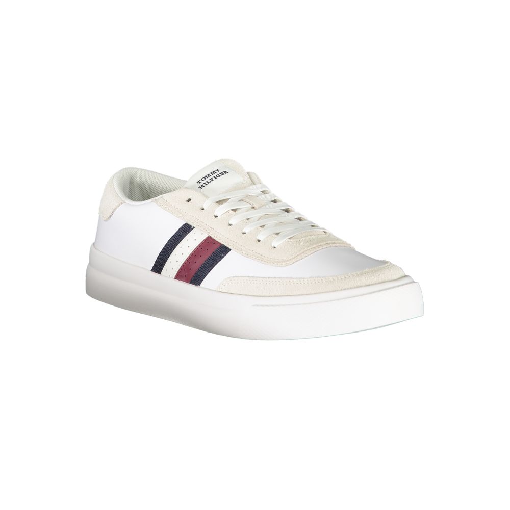 Tommy Hilfiger White Polyester Sneaker - EU40/US7