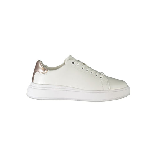 Calvin Klein White Polyester Sneaker - EU36/US6