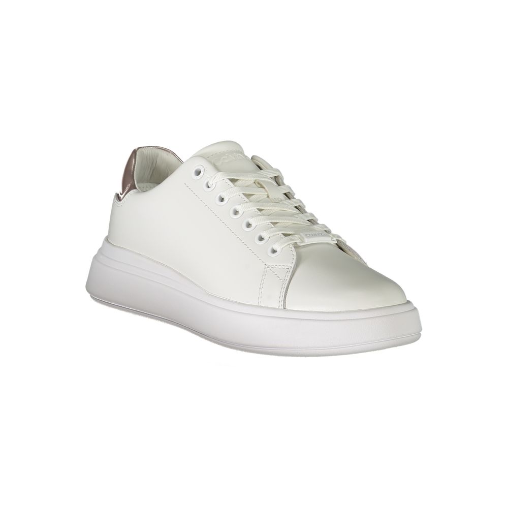 Calvin Klein White Polyester Sneaker - EU36/US6