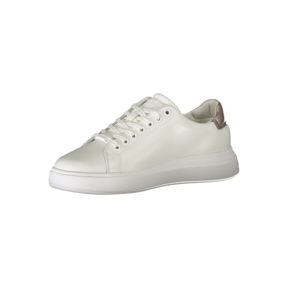 Calvin Klein White Polyester Sneaker - EU36/US6