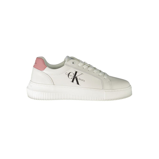 Calvin Klein White Polyester Sneaker - EU39/US9