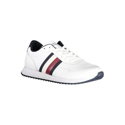 Tommy Hilfiger White Polyester Sneaker - EU40/US7