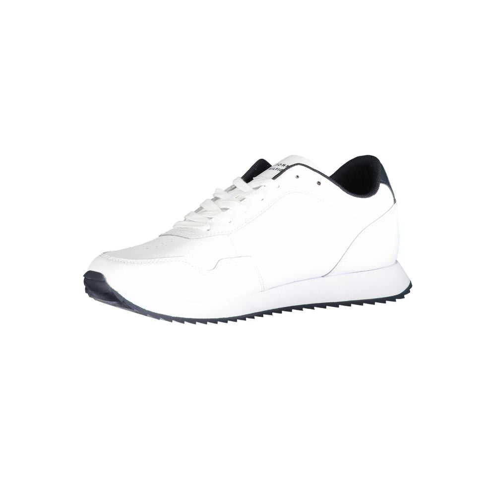 Tommy Hilfiger White Polyester Sneaker - EU40/US7