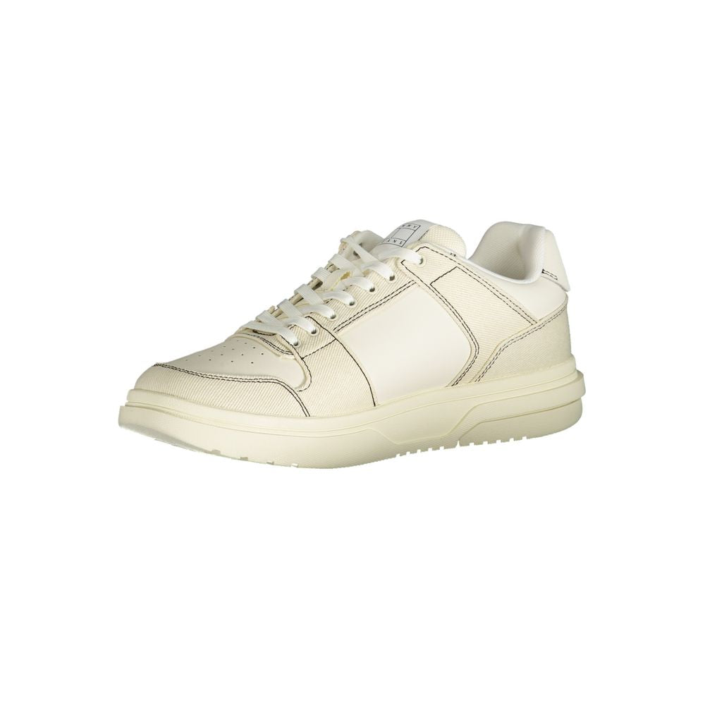 Tommy Hilfiger White Polyester Sneaker - EU40/US7